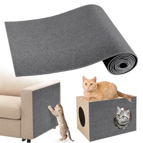 Gimars Tapete raspador para gatos auto-adesivo, placa de raspador para gatos, protetor sofá gatos aranha, tapete raspador para gatos, protetor de móveis anti-riscos, 200 cm × 40 cm