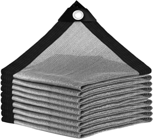 Rede de sombra com ilhós, 3 x 3 m, durável, 95% de proteção UV, para proteção solar, para varandas, hóspedes, casas e terraços