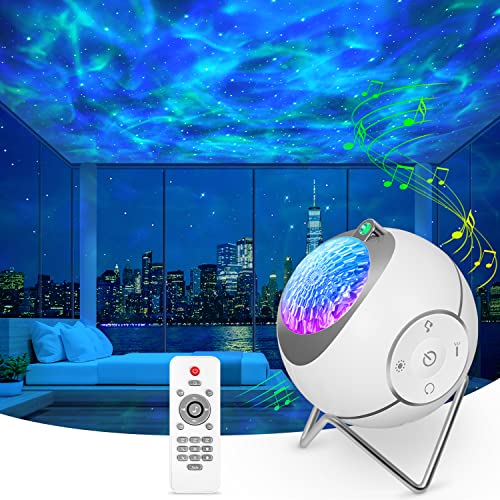 ibell Projetor estrelas, 14 modos de projetor galáxia, luz noturna infantil, 5 ruído branco e 360° rotação lâmpada estrelas projetor teto para adultos, decoração do quarto, presentes do festival