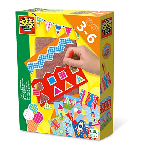SES Creative - Aprendo a perfurar SES, 3 anos a 13 anos, multicolorido (14836)