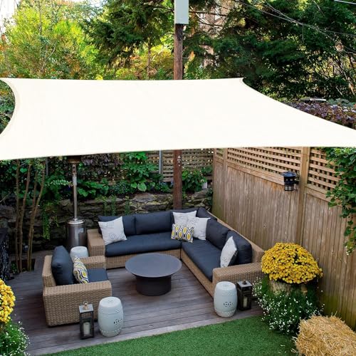 HAIKUS Vela de sombra quadrada, 4 x 4 m, toldo respirável, 4 x 4 m, resistente e 98% de proteção contra raios UV, para exteriores, jardim, terraços (branco)