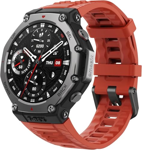 Amazfit T-Rex 3 Outdoor Smartwatch 48mm Pantalla AMOLED, Mapas & Navegación Offline, 6 Sistemas de Satélite GPS Doble Banda, 27 Días de Duración de Batería, Pago NFC, 170 Modo Deportes de Aventura