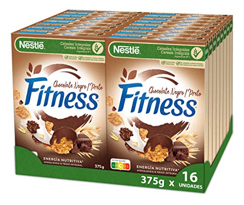 Cereales Nestlé Fitness chocolate preto, 16 embalagens de 375 g