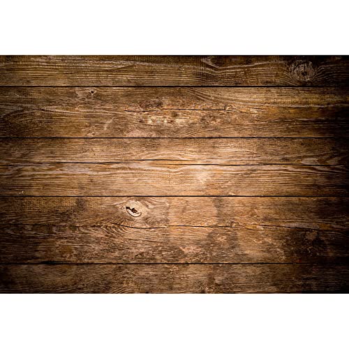 Aoihrraan 3 x 2 m Vintage castanho madeira pano de fundo rústico piso de madeira retro textura prancha fotografia fundo Baby Shower decoração Banner crianças aniversário casamento arte retrato foto