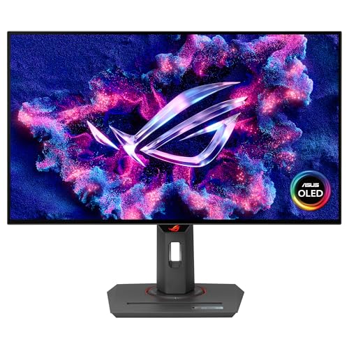 ASUS ROG Strix OLED XG27AQDMG Monitor de jogos WOLED de 27 polegadas 1440P, 240 Hz, 0,03 ms, dissipador personalizado, anti-cintilação, care, brilho uniforme, G-Sync, DisplayWidget Center