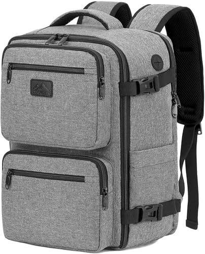 LYNXCHER Mochila viagem cabine avião para Ryanair Easyjet homem mulher mochila de mão viagem mala, cinzento, 40 x 20 x 25 cm 20 L