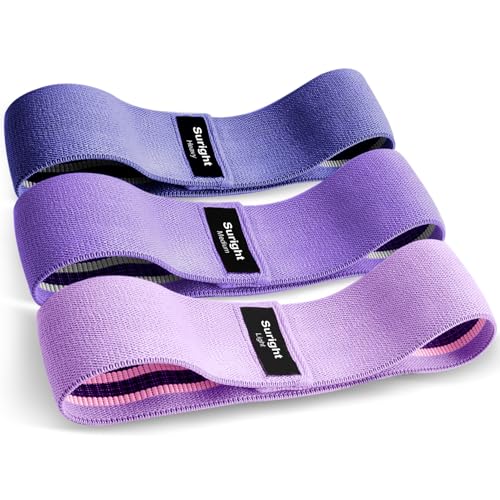 Bandas elásticas de músculo, borrachas elásticas para músculos antiderrapantes de tecido, fitas elásticas para músculos 3 níveis de exercícios para glúteos, anca, pernas, ioga, pilates, crossfit,
