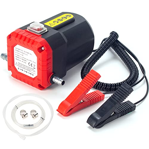 YaoFaFa 12 V 60 W Mudança de óleo extrator de bomba com proteção contra sobrecarga, melhorada extração de óleo de motor diesel extrator de líquido bomba de transferência