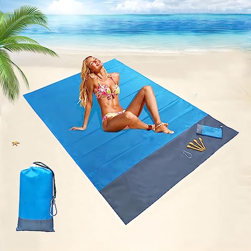 Gigmeta - Tapete de praia impermeável, 200 x 140 cm, manta de praia, manta de piquenique impermeável, para viagens, campismo, caminhadas, férias, etc.