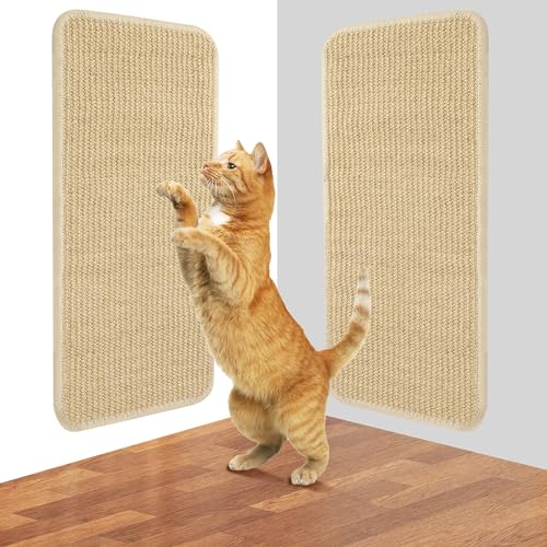 2 tapete raspador para gatos sofá de 50 x 25 cm, Sisac gato Scratch, resistente ao desgaste, raspador gatos sofá para proteger sofás, portas