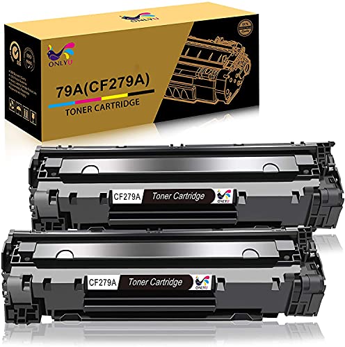 Cartucho de toner HP CF279A 79A, compatível com HP Laserjet Pro M12 M12a M12w MFP M26A M26n impressora 2 embalagem (2 preto)