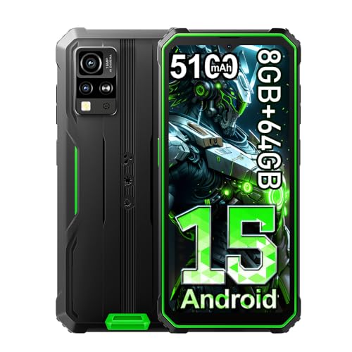 Blackview BV4800 SE Smartphone Rugged(2025) 12 GB + 64 GB/2TB TF, 6,56" HD+,16 MP+8MP/Face ID/Vetro Corning/OTG/GPS/IP68 IP69K/FM/4G Dual SIM Telefone indicador / NFC (Versão) de)