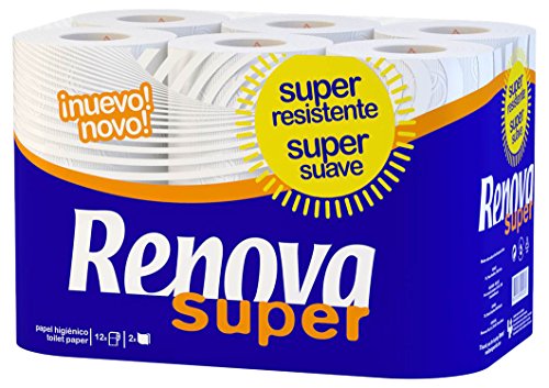 Renova Papel higiénico, super branco - 12 rolos
