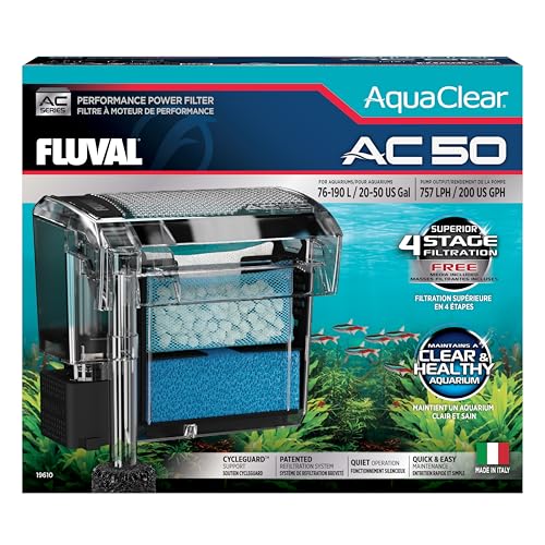 Fluval Filtro de mochila para aquário AquaClear AC50, 757 lph