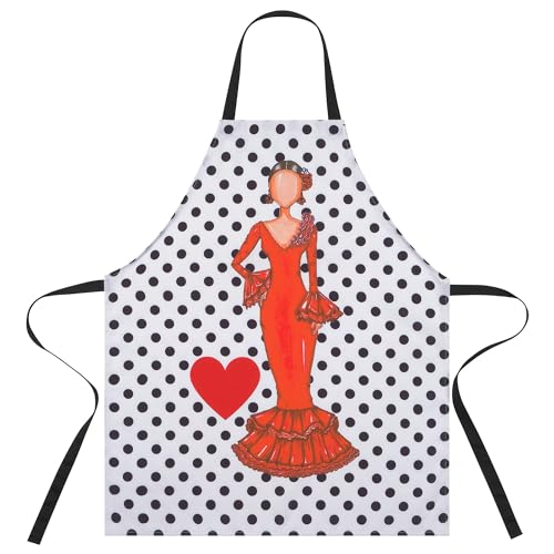 IllustrArte Aventais de cozinha laváveis e confortáveis com design flamenga
