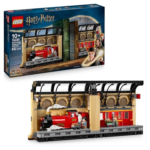 LEGO Harry Potter Canto entre livros: Expresso de Hogwarts - Sujeitos de livros com um comboio de brinquedo - 2 minifiguras (Harry e Ron Weasley) e figura de Hedwig - presente para meninas e meninos