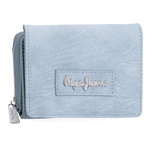 Pepe Jeans Jana Carteira com carteira azul, 10 x 8 x 3 cm, poliéster com detalhes em pele sintética by Joumma Bags, azul, Tamanho único, Carteira