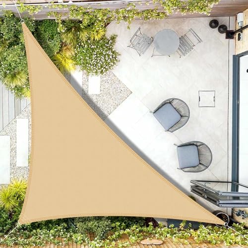 AXT SHADE Toldo vela de sombra retangular, proteção raios UV impermeável para pátio, exteriores, jardim