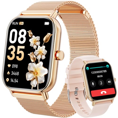 Relógio inteligente homem mulher, 1,85'' Smartwatch homem mulher com chamadas Bluetooth, 200 modos desportivos pulseira atividade com pulsómetro, sonho, impermeável IP68 Smart Watch para iOS Android