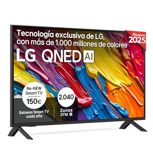 LG 43QNED84A6C Televisão 43", 4K QNED EVO, Smart TV, WebOS 25, processador potente e inteligente, Super Upscaling, Dolby Dilgital Plus, Alexa/Google Assistant, preto