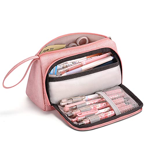 Mokani Estojo escolar grande, estojos de lápis de grande capacidade, bolsa de lápis lona premium organizador de papelaria para meninas meninos adolescentes estudantes adultos
