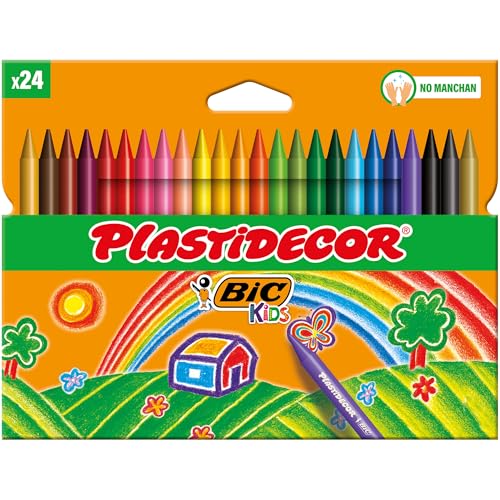 BIC Plastidecor, Lápis de cera de cor, conjunto de 12 unidades