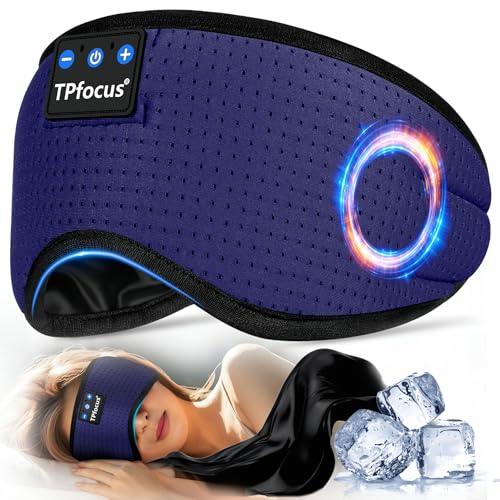 TPfocus Anti-face para dormir auriculares Bluetooth bandana, anti-faces para dormir verão de lado anti-face de seda para escritório, viagens aéreas, ASMR, Gadgets tecnológicos geniais, presentes