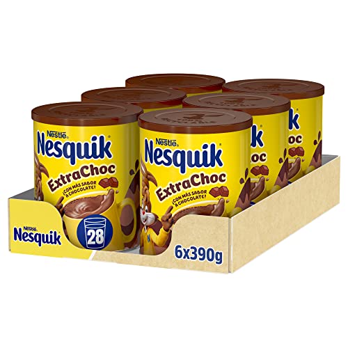 Nesquik NESTLÉ Instantâneo cacau solúvel 390 g lata - pack de 6