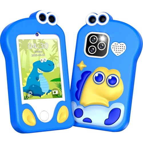 CHAKEYAKE Câmara fotos infantis, câmara brinquedo inteligente crianças com ecrã tátil de 2,8 pol, câmara dupla, foto e vídeo, MP3, audiolivro, presentes educativos aniversário para crianças de 3 a 8