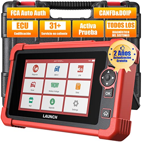 Launch CRP919X OBD2 Scanner, todos os sistemas de diagnóstico de carro, digitalização bidirecional, 31 serviço de reinicialização, IMMO, Can FD/DoIP, mais funções e novos Hardware (atualização