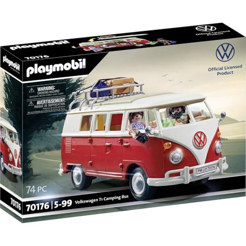 PLAYMOBIL 70176 Volkswagen T1 Camping Bus, para crianças a partir de 5 anos
