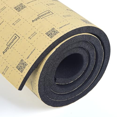 AggSound 1 rolo 20 mm 152 × 40 cm de espessura espuma, isolamento auto-adesivo carro, tapete isolante auto-corte (0,56SJFS )