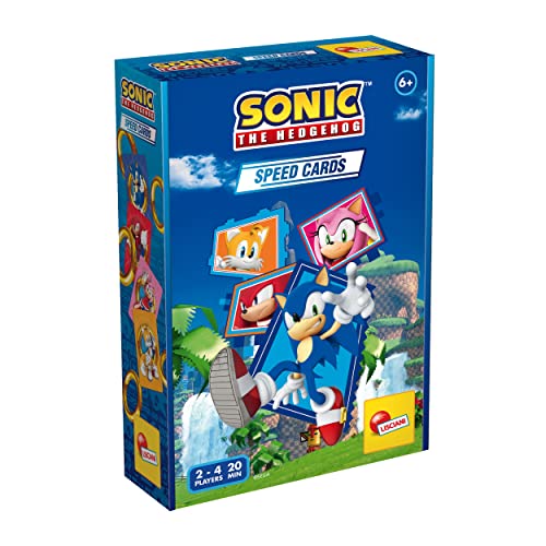 Lisciani - SONIC the HedgeHog - Jogo de cartas de velocidade com Sonic the Hedgehog - jogo de estratégia para crianças a partir dos 6 anos - 2 jogadores ou mais - Desenvolvimento da lógica