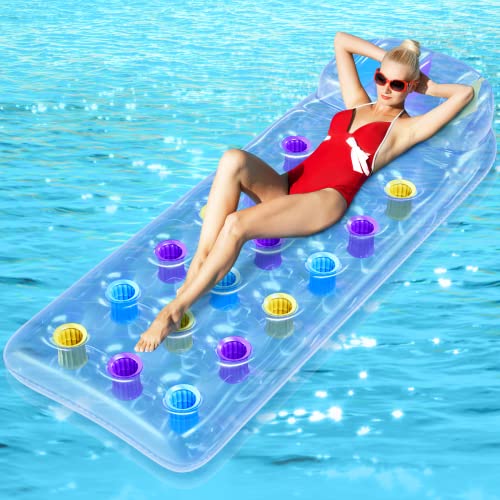 Gontence Hinchables para Piscina - 2-Personas Colchoneta Hinchable Piscina Adultos - Flotadores Piscina - Inflables para Piscina Flotador Piscina - Colchoneta Hinchable Playa V