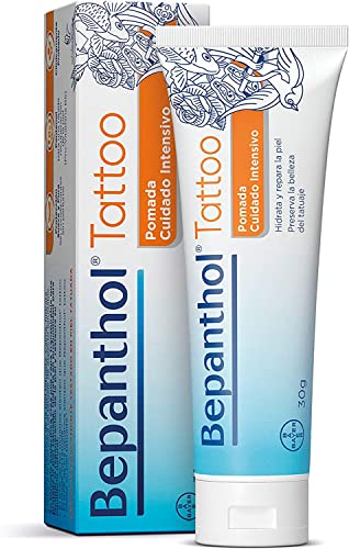 Bepanthol Tattoo Creme de tatuagem com antenol, hidrata, repara a pele e protege a beleza da tatuagem, 30 g