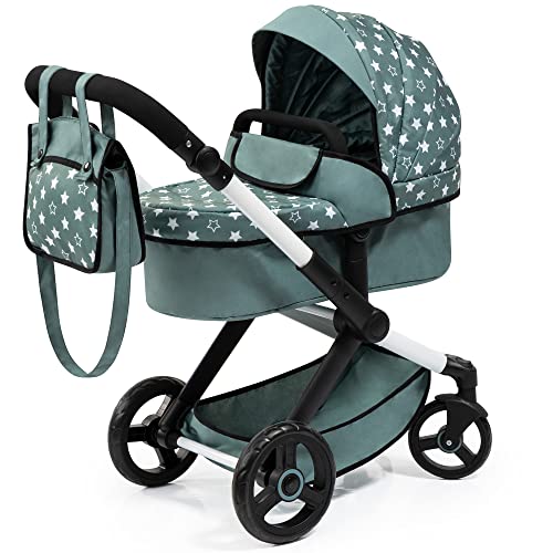 Bayer Design 17058AA Carrinho de pulso Combi Xeo, carrinho de bonecos, bolsa, descapotável e regulável em altura
