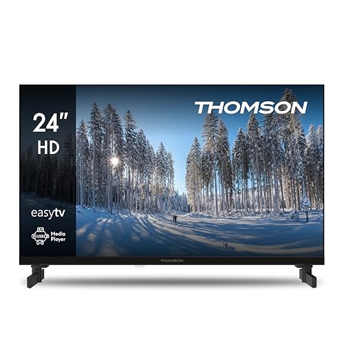 THOMSON 24 polegadas (60 cm) LED HD Easy TV - No Smart - Hotel Mode, USB, HDMI, Triple-Tuner (cabo/satélite/antena), AV IN, Ci, A+ Painel - 24HD2S13