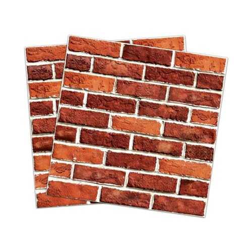 YapitHome 10 peças papel de parede de pedra, papel de parede 3D autocolante, tijolo de pedra natural para móveis, porta de parede, impermeável, PVC, aparência de pedra