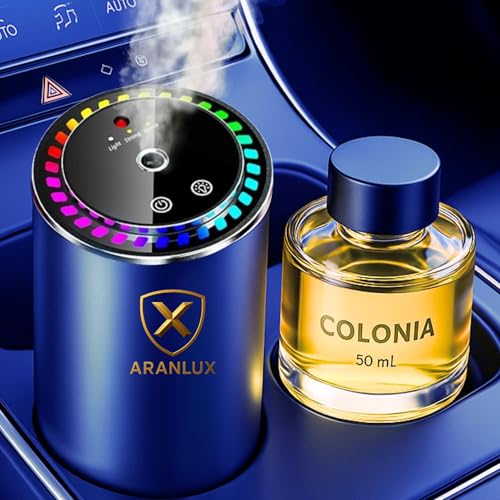 Ambientador de carro elétrico 50 ml, XL de longa duração, intensidade regulável e ideal para viagens diárias, férias e veículos profissionais - ambiente inteligente para carro (colónia)