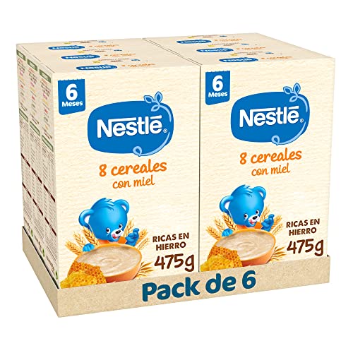 Nestle Papela de 8 cereais com mel, 6 embalagens de 475 g (total 2,85 kg)