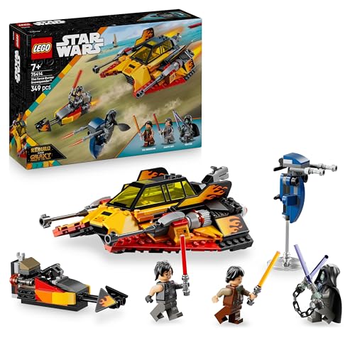 LEGO Star Wars Speeder de neve Force Burner - brinquedo de construção com 3 minifiguras com espadas a laser e brinquedo de moto - presente para crianças de 7 anos e fãs de reconstruir a galáxia 75414