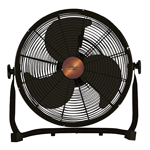 Cecotec Ventoinha industrial EnergySilence 3000 Pro, 90 W, 3 pás, diâmetro 40 cm (16"), motor de cobre, 3 velocidades, acabamentos metálicos