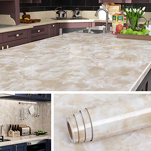 Livelynine 5 m x 90 cm grandes papel vinil autocolante cozinha móveis papel mármore vinil para mesas redondas de cozinha vinil mesa mesa mesa de vinil bancada cozinha laminado papel pintado mármore