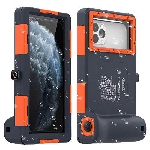 Capa universal impermeável e anti-choque para iPhone 11 Pro MAX XS MAX XR X 8 7 6S Plus Galaxy Note10 10 S9 S9 até 6,8 polegadas, impermeável até 15 m