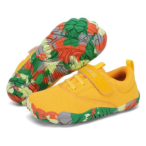 SAGUARO Sapatilhas Barefoot para crianças, antiderrapantes, leves, calçado escalços, tamanho 24-36