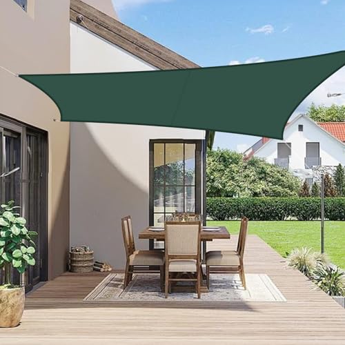 LOVE STORY Toldo vela de sombra, 4 x 5 m, retangular, impermeável, em poliéster de 95% para atividades ao ar livre, jardim, pátio