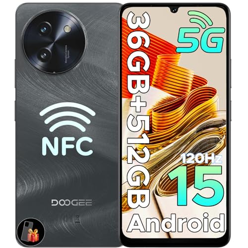 DOOGEE Note 59PRO+ Telemóvel Android 15, 36 GB RAM+512 GB ROM 2TB expansível, 5G Smartphone 6,75 HD+120Hz, Octa Core telemóveis 6250 mAh 50 MP + 8 MP câmara Widevine L1, OTG/GPS/Face ID/pegada/NFC
