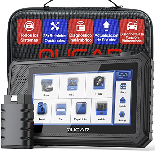 mucar Máquina diagnóstico de conexão Bluetooth, VO6 Diagnóstico automóvel multimarca de sistema completo, diagnóstico Obd2 com 28 funções especiais para sempre gratuito, WiFi atualização gratuita