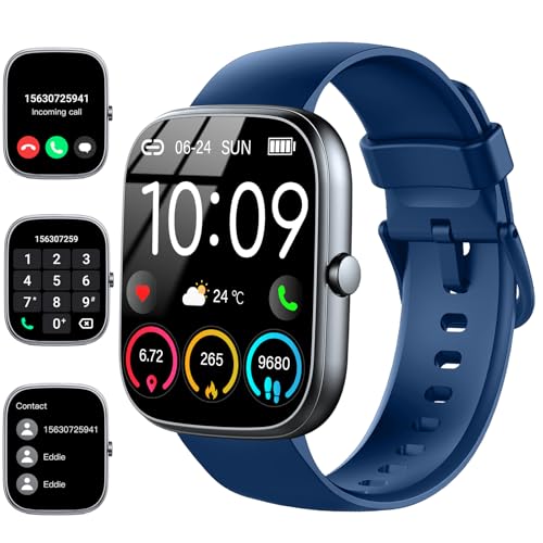 Relógio inteligente homem mulher, 1,91" Smartwatch com chamadas Bluetooth, monitor de sono, podómetro, 110 modos desportivos Smart Watch, pulseira de atividade impermeável IP68 para Android iOS