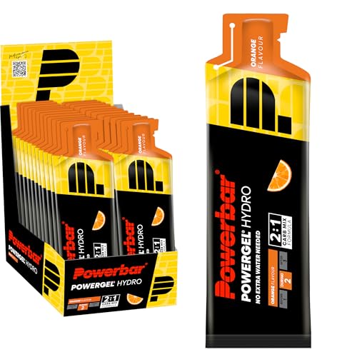 Powerbar PowerGel Hydro Orange 24 x 67 ml, gel energético de alto carbono + sódio